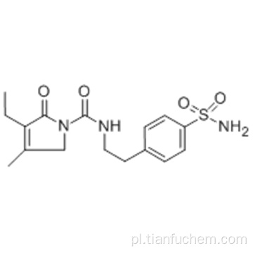 4- [2 - [(3-etylo-4-metylo-2-okso-3-pirolidyn-1-ylo) karboksamido] etylo] benzenosulfonamid CAS 119018-29-0